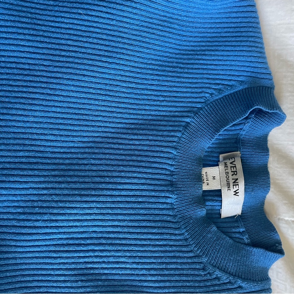 Ever New Vibrant Blue Cowl Neck Sweater